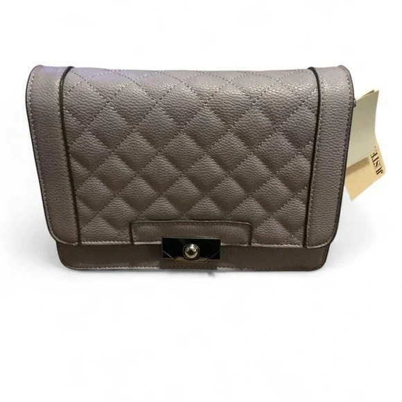 JustFab Quilted Light Purple Crossbody Bag - Picture 1 of 6